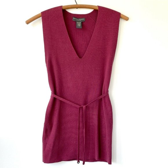 Banana Republic Silk Stretch Knit Top Sleeveless Size S - Picture 1 of 3